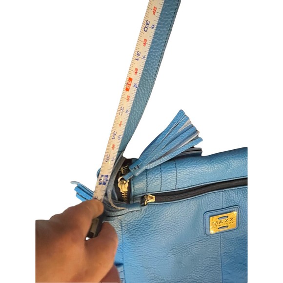 MAXX New York Handbag Blue Purse - Picture 5 of 8
